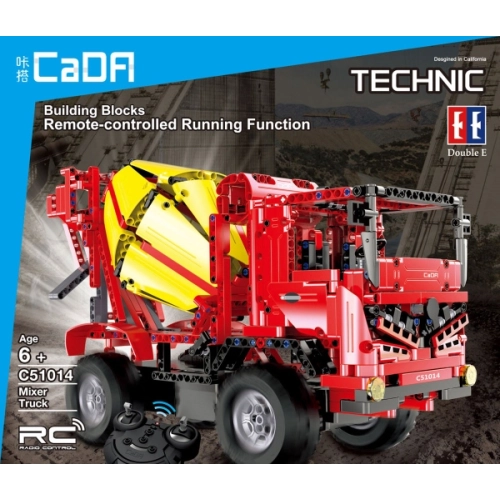 Klocki CADA 2w1  Betoniarka Podnośnik  814 el Zdalnie sterowany